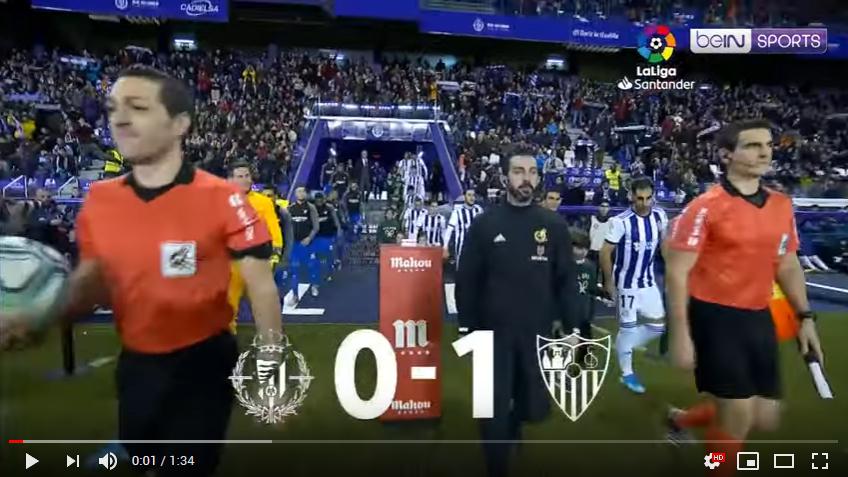 คลิปไฮไลท์ฟุตบอลลาลีกา สเปน เรอัล บายาโดลิด 0 - 1 เซบีย่า