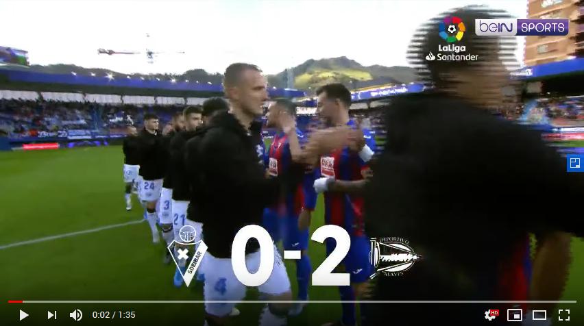 คลิปไฮไลท์ฟุตบอลลาลีกา สเปน เออิบาร์ 0 - 2 อลาเบส