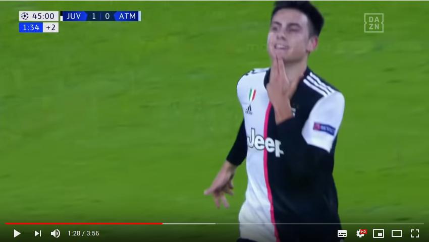คลิปไฮไลท์ฟุตบอลยูฟ่า แชมเปี้ยนส์ ลีก ยูเวนตุส 1 - 0 แอตเลติโก้ มาดริด