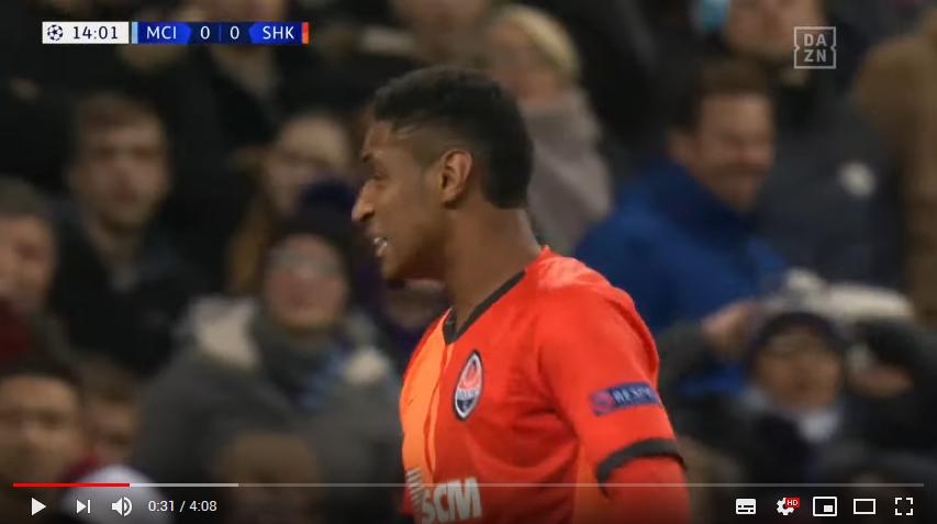 คลิปไฮไลท์ฟุตบอลยูฟ่า แชมเปี้ยนส์ ลีก แมนเชสเตอร์ ซิตี้ 1 - 1 เอฟซี  ชักตาร์ โดเน็ตส์ก