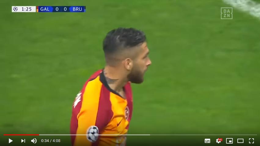 คลิปไฮไลท์ฟุตบอลยูฟ่า แชมเปี้ยนส์ ลีก กาลาตาซาราย 1 - 1 คลับบรูซ