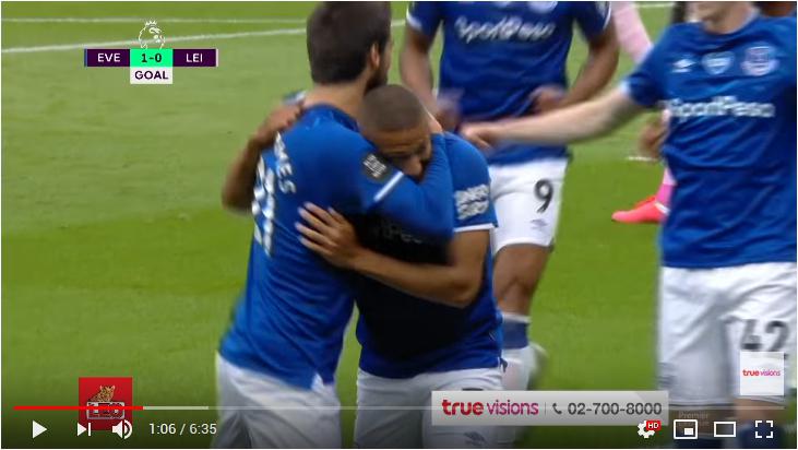 คลิปไฮไลท์ฟุตบอลพรีเมียร์ลีก อังกฤษ เอฟเวอร์ตัน 2 - 1 เลสเตอร์ ซิตี้