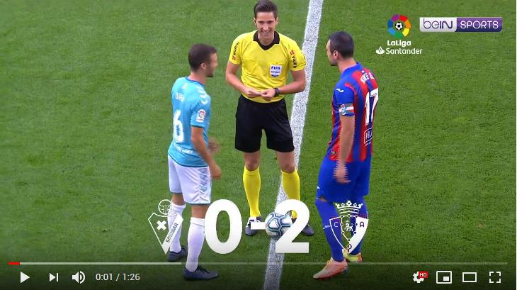คลิปไฮไลท์ฟุตบอลลาลีกา สเปน เออิบาร์ 0 - 2 โอซาซูน่า