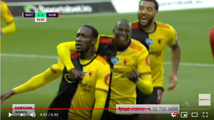 คลิปไฮไลท์ฟุตบอลพรีเมียร์ลีก อังกฤษ วัดฟอร์ด 2 - 1 นอริช ซิตี้
