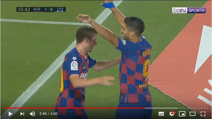 คลิปไฮไลท์ฟุตบอลลาลีกา สเปน บาร์เซโลน่า 1 - 0 เอสปันญ่อล