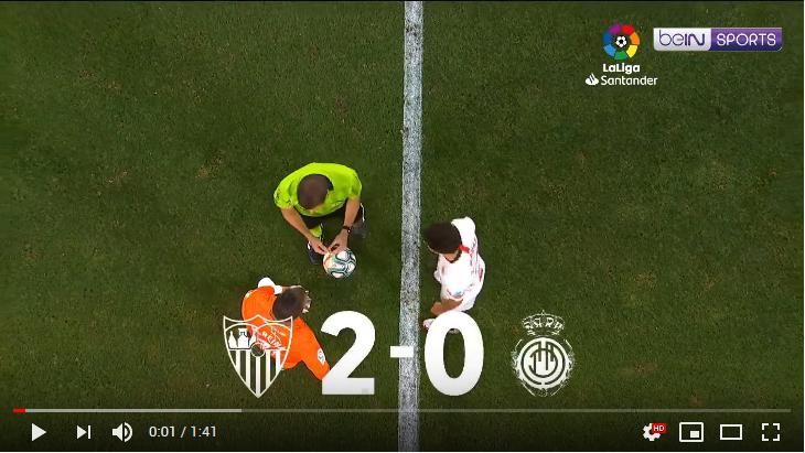 คลิปไฮไลท์ฟุตบอลลาลีกา สเปน เซบีย่า 2 - 0 มายอร์ก้า