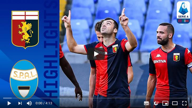 คลิปไฮไลท์ฟุตบอลกัลโช่ เซเรีย อา อิตาลี เจนัว 2 - 0 สปอล