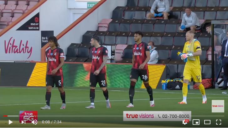 คลิปไฮไลท์ฟุตบอลพรีเมียร์ลีก อังกฤษ บอร์นมัธ เอเอฟซี 4 - 1 เลสเตอร์ ซิตี้