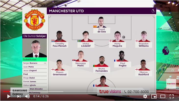 คลิปไฮไลท์ฟุตบอลพรีเมียร์ลีก อังกฤษ แมนเชสเตอร์ ยูไนเต็ด 1 - 1 เวสต์แฮมยูไนเต็ด