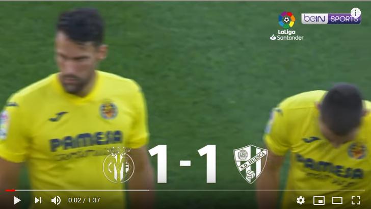 คลิปไฮไลท์ฟุตบอลลาลีกา สเปน บียาร์เรอัล 1 - 1 ฮูเอสก้า