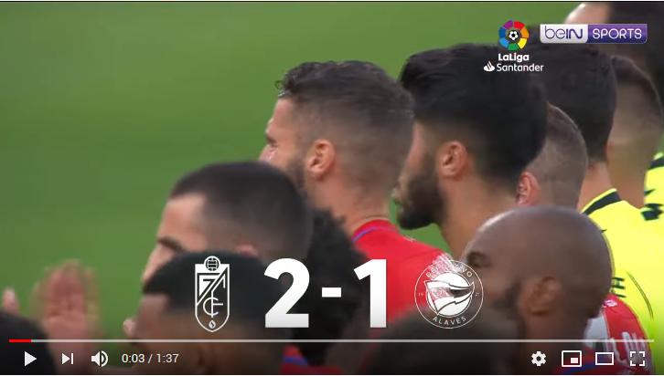 คลิปไฮไลท์ฟุตบอลลาลีกา สเปน กรานาดา ซีเอฟ 2 - 1 อลาเบส