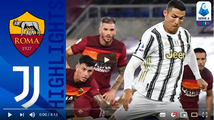 คลิปไฮไลท์ฟุตบอลกัลโช่ เซเรีย อา อิตาลี เอเอส โรม่า 2 - 2 ยูเวนตุส