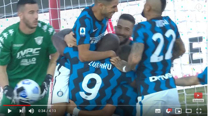 คลิปไฮไลท์ฟุตบอลกัลโช่ เซเรีย อา อิตาลี เบเนเวนโต้ 2 - 5 อินเตอร์ มิลาน