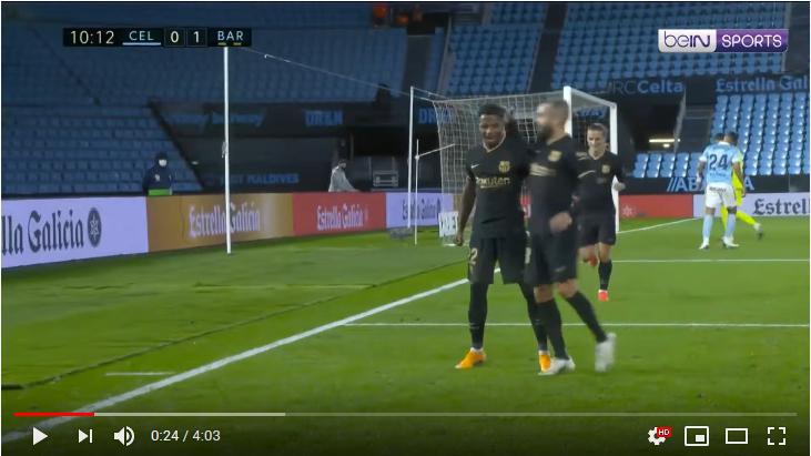 คลิปไฮไลท์ฟุตบอลลาลีกา สเปน เซลต้า บีโก้ 0 - 3 บาร์เซโลน่า
