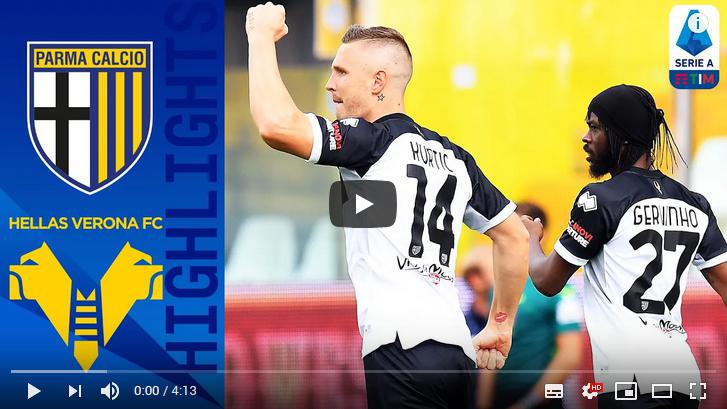 คลิปไฮไลท์ฟุตบอลกัลโช่ เซเรีย อา อิตาลี ปาร์ม่า 1 - 0 เวโรน่า
