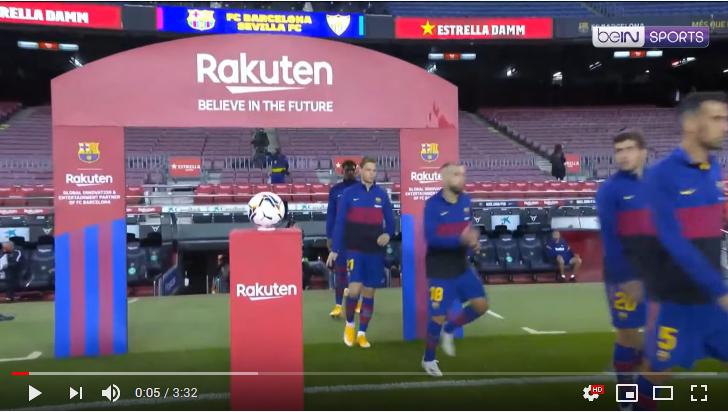 คลิปไฮไลท์ฟุตบอลลาลีกา สเปน บาร์เซโลน่า 1 - 1 เซบีย่า