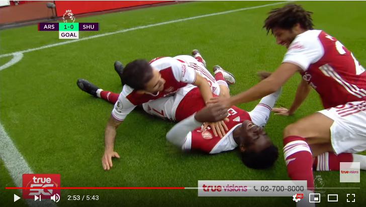 คลิปไฮไลท์ฟุตบอลพรีเมียร์ลีก อังกฤษ อาร์เซน่อล 2 - 1 เชฟฟิลด์ ยูไนเต็ด