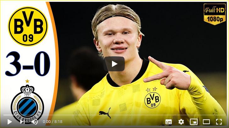 คลิปไฮไลท์ฟุตบอลยูฟ่า แชมเปี้ยนส์ ลีก โบรุสเซีย ดอร์ทมุนด์ 3 - 0 คลับบรูซ