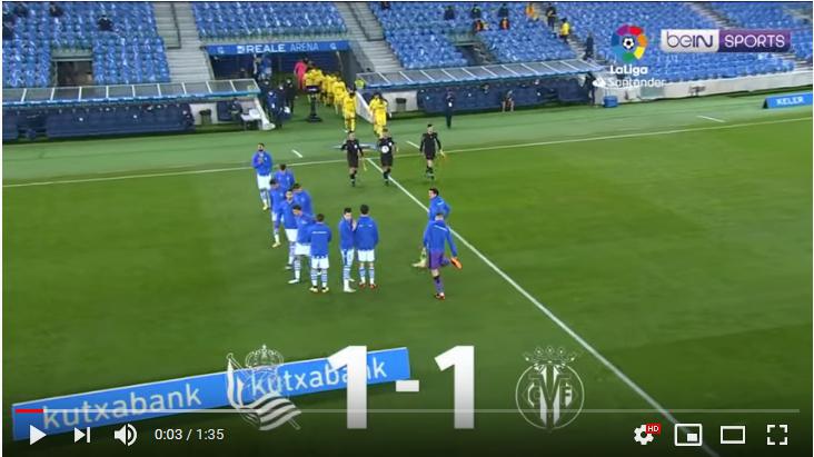 คลิปไฮไลท์ฟุตบอลลาลีกา สเปน เรอัล โซเซียดาด 1 - 1 บียาร์เรอัล