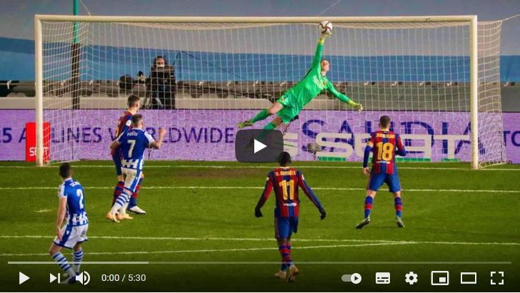 คลิปไฮไลท์ฟุตบอลสเปน ซุปเปอร์คัพ เรอัล โซเซียดาด 1 - 1 บาร์เซโลน่า