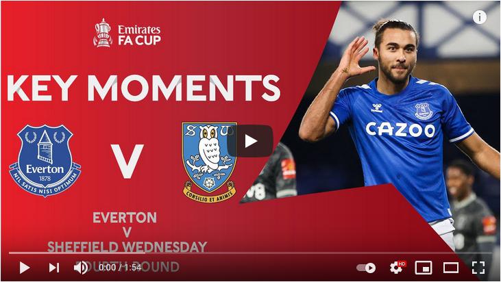 คลิปไฮไลท์ฟุตบอลอังกฤษ เอฟเอ คัพ เอฟเวอร์ตัน 3 - 0 เชฟฟิลด์ เว้นส์เดย์