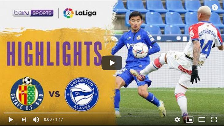 คลิปไฮไลท์ฟุตบอลลาลีกา สเปน เกตาเฟ่ 0 - 0 อลาเบส