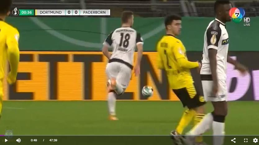 คลิปไฮไลท์ฟุตบอลเดเอฟเบโพคาล โบรุสเซีย ดอร์ทมุนด์ 2 - 2 เอสซี พาเดอร์บอร์น 07 (*ET3-2)
