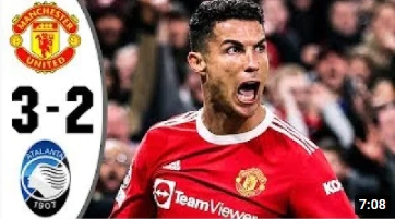 คลิปไฮไลท์ฟุตบอลยูฟ่า แชมเปี้ยนส์ ลีก แมนเชสเตอร์ ยูไนเต็ด 3 - 2 อตาลันต้า